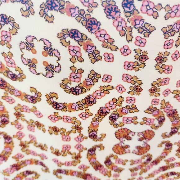 CUPCAKES AND CASHMERE FLORAL FRONT TIE BLOUSE SIZE LARGE - Picture 3 of 6